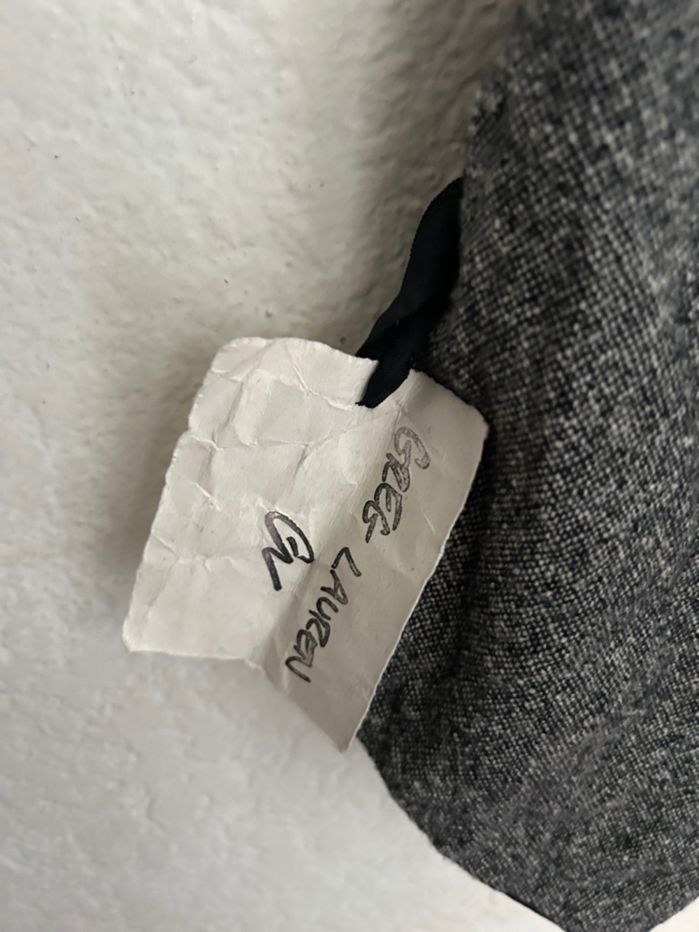 Womens Gray Tweed Zip-Front Vest - Picture 2 of 5
